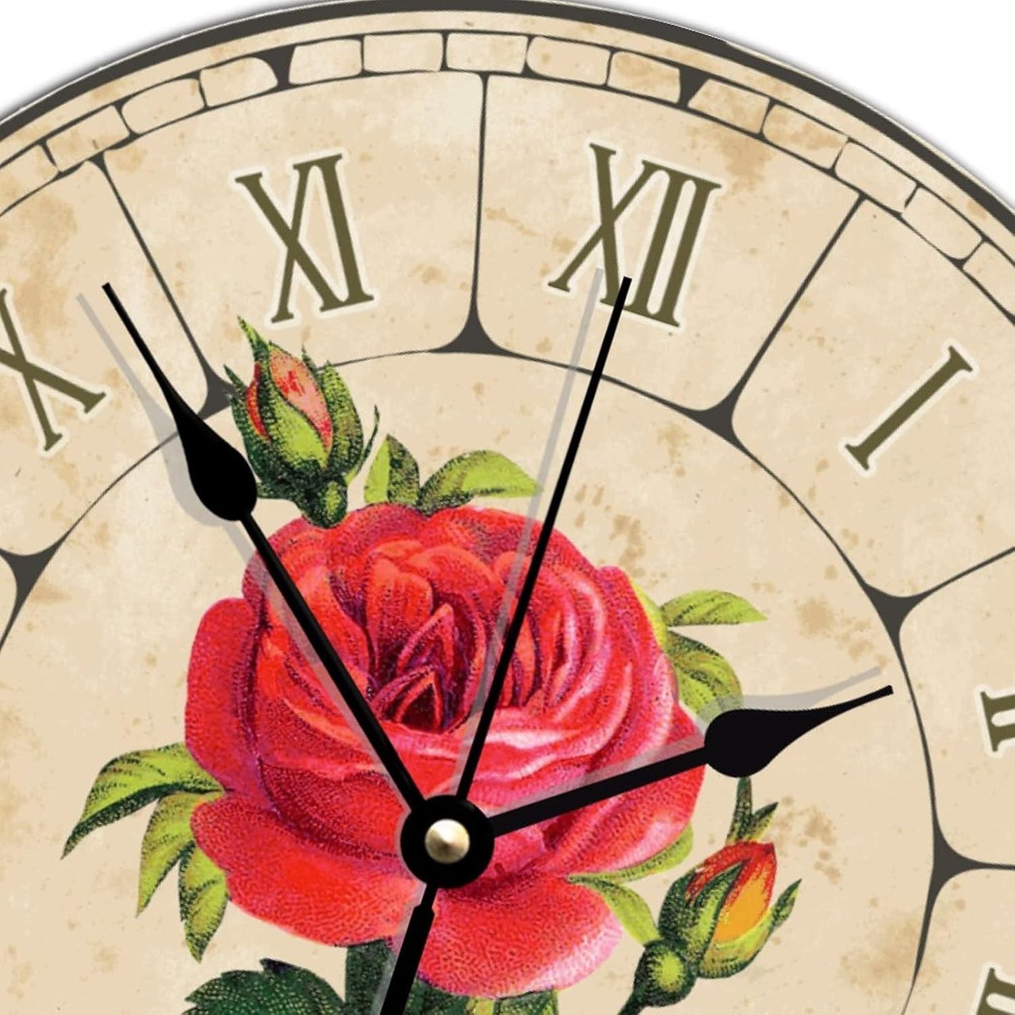 Royal Flower Image Clock Romen Ancent
