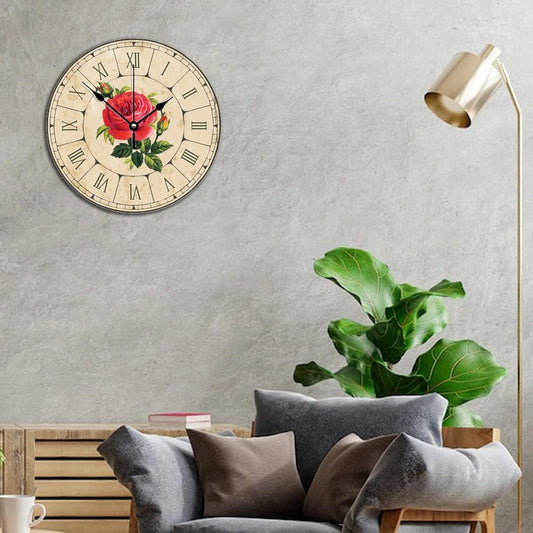 Royal Flower Image Clock Romen Ancent