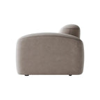 Cloud Shape 3-Seater Sofa with Round Bolster Cushions | Premium Fabric | Modern Modular Living Room Couch