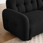 Modern Curvy 3-Seater Teddy Sofa | Plush Comfort and Perfect for Living Room