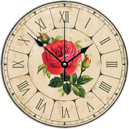 Royal Flower Image Clock Romen Ancent