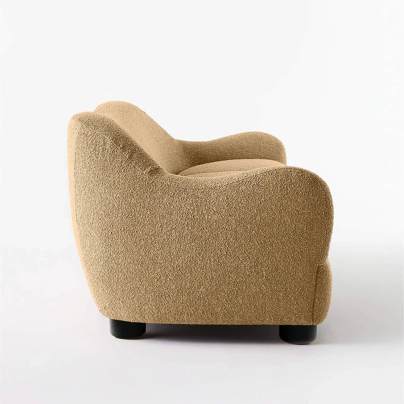 Modern Curvy 3-Seater Sofa – Bouclé Fabric | Plush Comfort & Premium Design