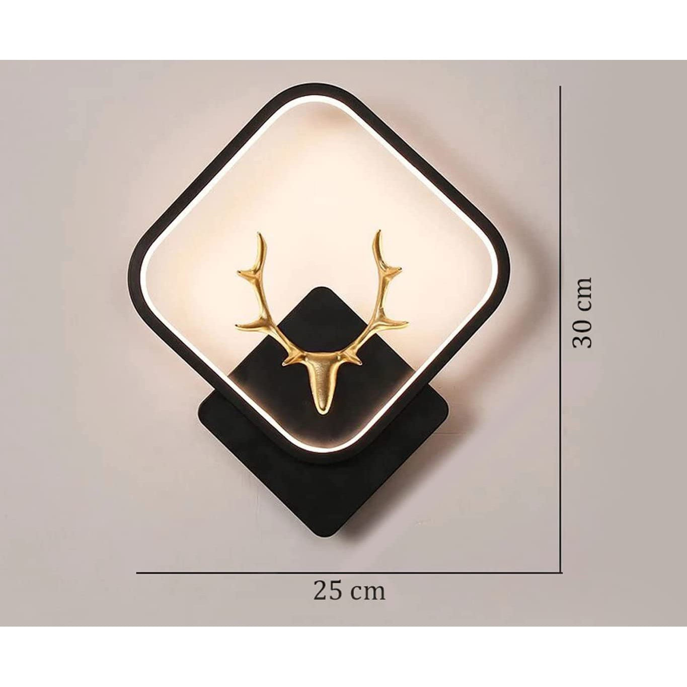 Home Décor LED Fancy Wall Light – 3-Color Changing Decorative Night Lamp for Bedroom & Living Room (Warm White, Cool White, Natural)