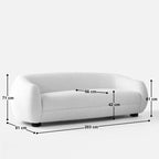 Experience Modern Luxury with the Curvy 4-Seater Boucle Couch — a statement piece designed to elevate any living space.