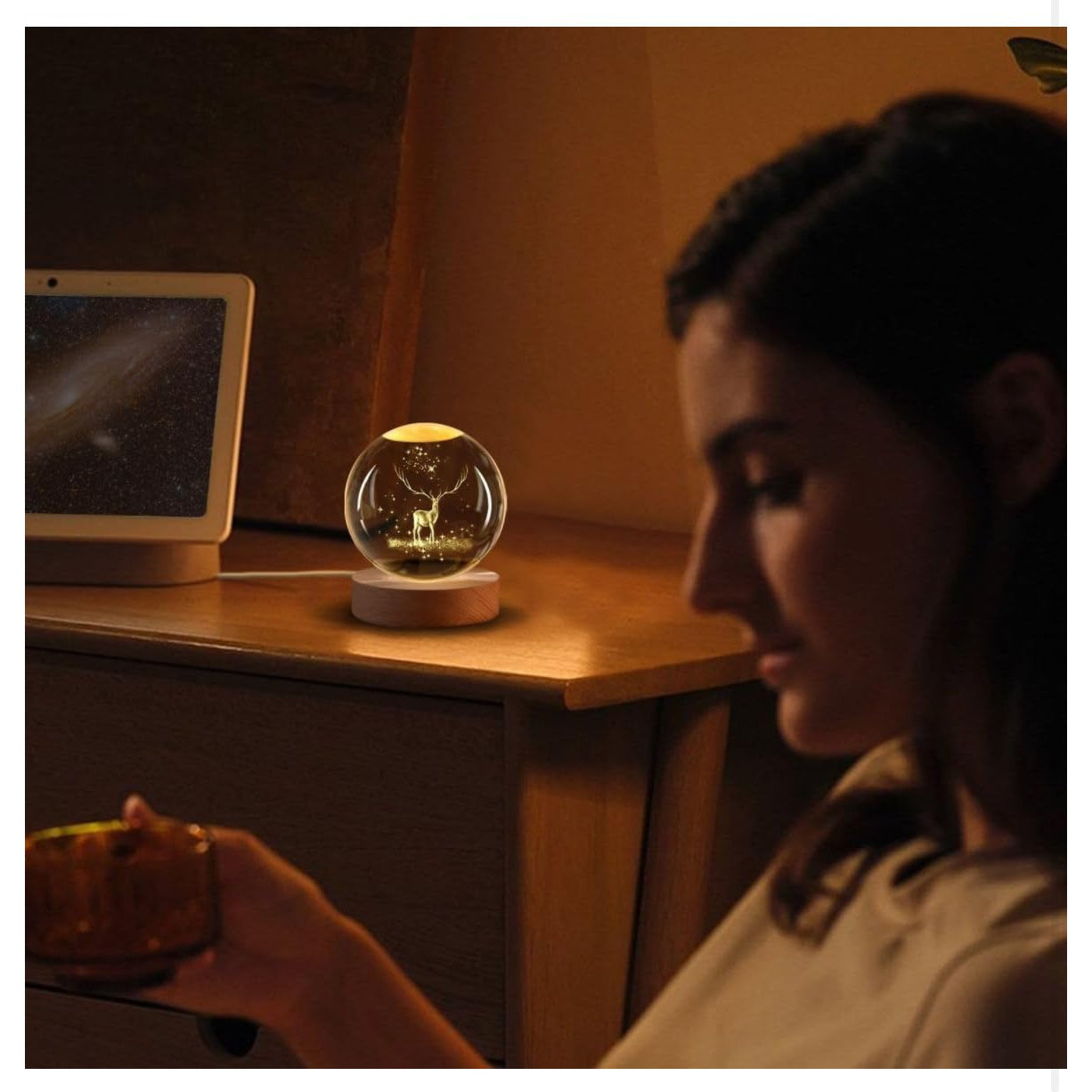Light of Wonder – 3D Crystal Ball Dolphin/Deer Lamp | A Symbol of Magic, Warmth & Dreamlike Inspiration