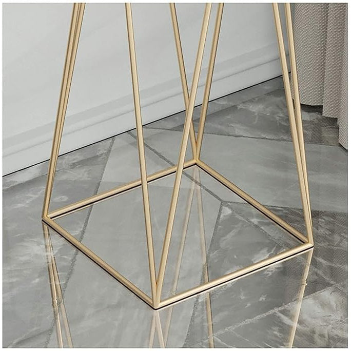 Metal Floor Flower Stands – Tall Indoor Planter Stand with Pot for Living Room & Bedroom (Set of 2, White)