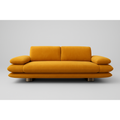 Modern LuxeEdge 3-Seater Sofa with Padded Armrests – Premium Velvet Finish Bronze