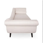 Comfort & Trendy Rosewood 2-Seater Modern Classic Settee Chaise Lounge with Pillow – Blissful Casa (Light Blue Kulfi, Large)