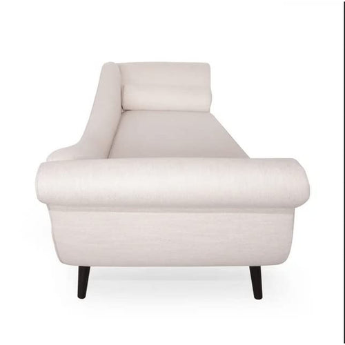 Comfort & Trendy Rosewood 2-Seater Modern Classic Settee Chaise Lounge with Pillow – Blissful Casa (Light Blue Kulfi, Large)