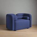 Elegant Curvy 1 Seater Sofa Chair – Cozy Modern Lounger