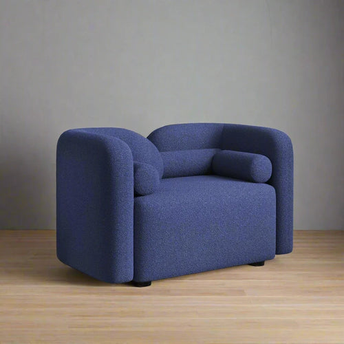 Elegant Curvy 1 Seater Sofa Chair – Cozy Modern Lounger