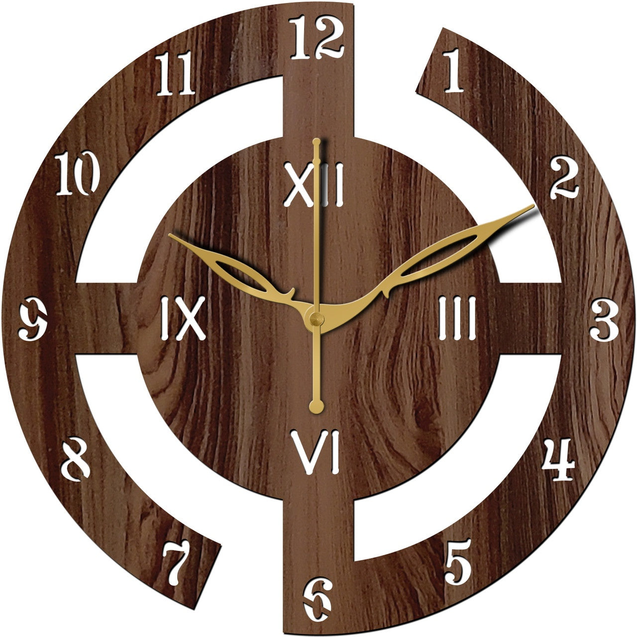 Analog Wooden Wall Clock 25 cm X 25 cm Wall Clock